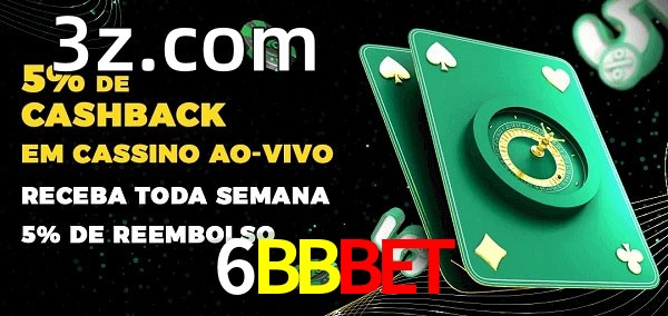 Promoções do cassino ao Vivo 6BBBET